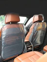 2pcs Antifouling Anti-slip Transparent Car Seat Cover